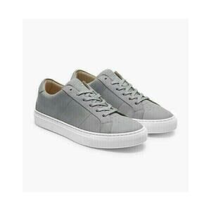 GREATS Royale Court Sneakers Gray Nubuck Leather Minimalist Low Top Casual Shoes